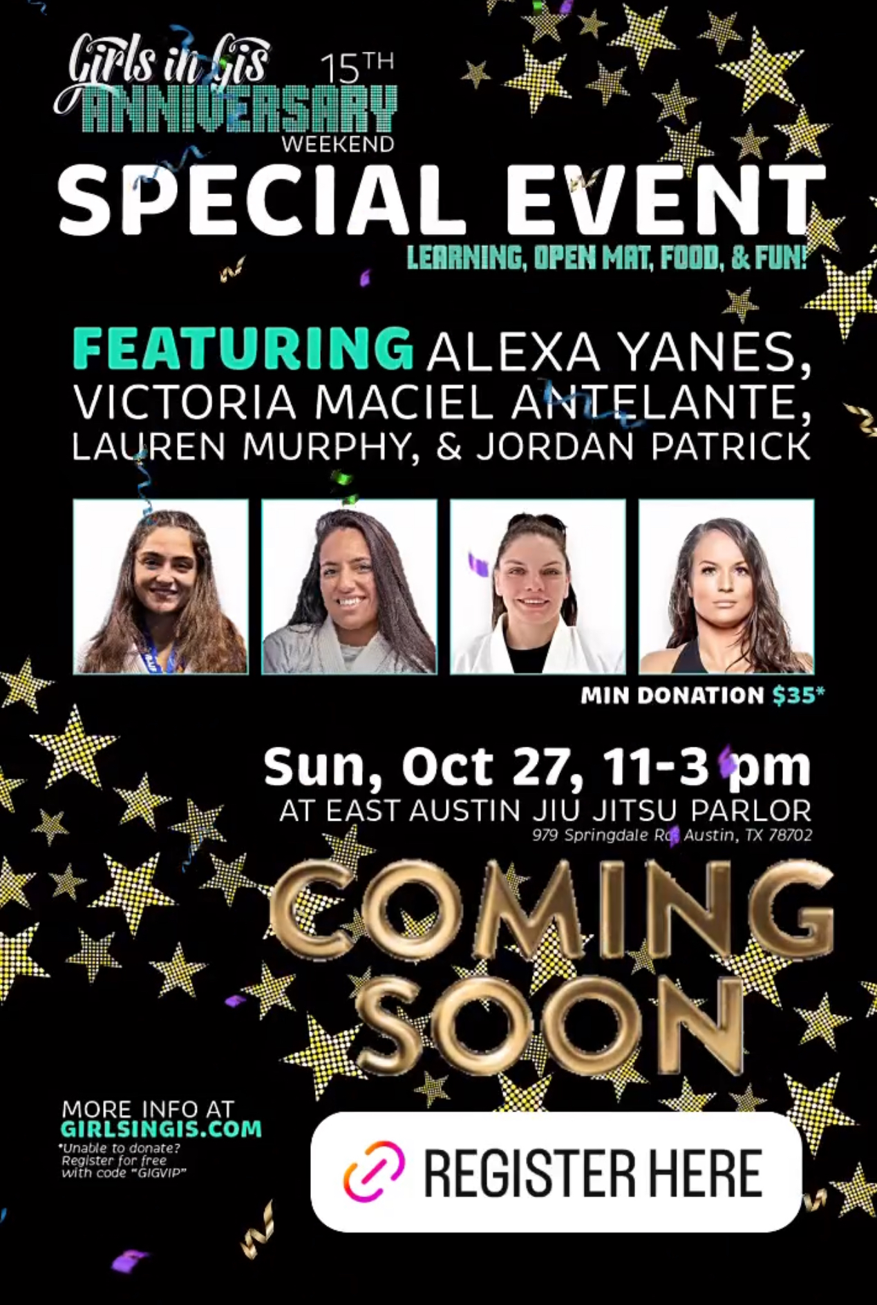 JOIN US FOR GIRLS IN GI’S