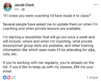 THIS IS A GREAT EXAMPLE OF THE NEED OUR PLATFORM SERVES. FIGHTERS FROM ALL OF YOUR GYMS AND AFFILIATE GYMS WILL GET NOTIFIED WHEN YOU ENTER THE INFORMATION