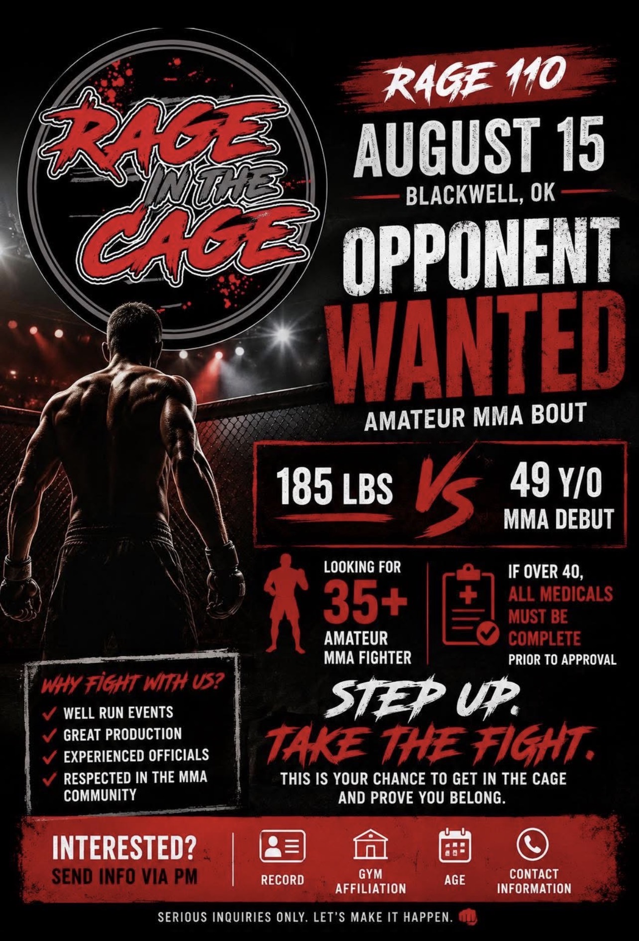 HERE WE PLACE YOUR REGISTRATION LINK TO COMPETE IN YOUR FIGHT PROMOTION 